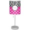 Zebra Print & Polka Dots Lamp with Drum Shade (Personalized)