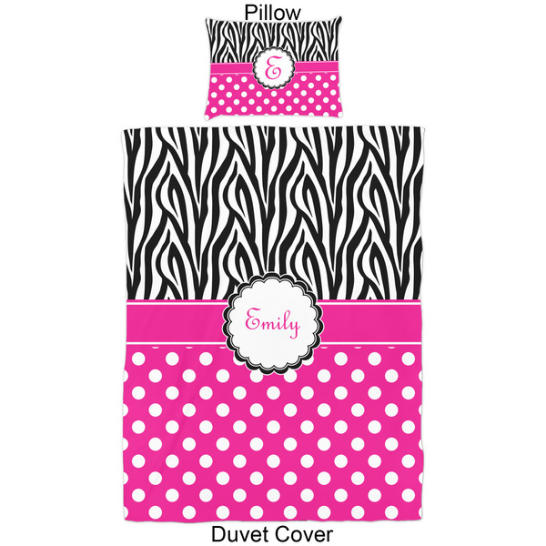 Zebra Print & Polka Dots Duvet Cover Set - Twin - Approval