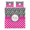 Zebra Print & Polka Dots Duvet cover Set - Queen - Alt Approval
