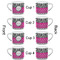 Zebra Print & Polka Dots Espresso Cup - 6oz (Double Shot Set of 4) APPROVAL