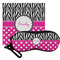 Zebra Print & Polka Dots Personalized Eyeglass Case & Cloth