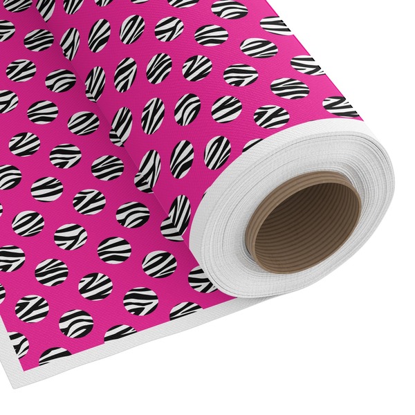 Custom Zebra Print & Polka Dots Fabric by the Yard - Spun Polyester Poplin