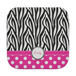 Zebra Print & Polka Dots Face Towel (Personalized)