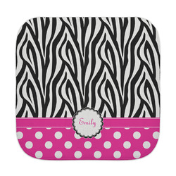 Zebra Print & Polka Dots Face Towel (Personalized)