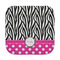 Zebra Print & Polka Dots Face Cloth-Rounded Corners