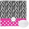 Zebra Print & Polka Dots Washcloth (Personalized)