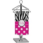 Zebra Print & Polka Dots Finger Tip Towel - Full Print (Personalized)