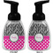 Zebra Print & Polka Dots Foam Soap Bottle (Front & Back)