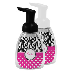 Zebra Print & Polka Dots Foam Soap Bottle (Personalized)