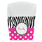 Zebra Print & Polka Dots French Fry Favor Box - Front View