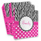 Zebra Print & Polka Dots Full Wrap Binders - PARENT/MAIN