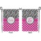 Zebra Print & Polka Dots Garden Flag - Double Sided Front and Back