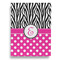 Zebra Print & Polka Dots Garden Flags - Large - Double Sided - BACK