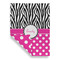 Zebra Print & Polka Dots Garden Flags - Large - Double Sided - FRONT FOLDED