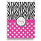 Zebra Print & Polka Dots Garden Flags - Large - Single Sided - FRONT