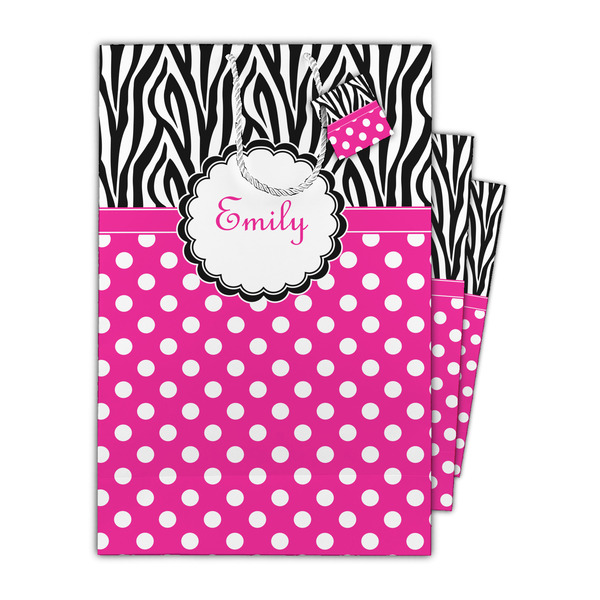 Zebra Print & Polka Dots Gift Bags - Parent/Main