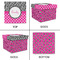 Zebra Print & Polka Dots Gift Boxes with Lid - Canvas Wrapped - Large - Approval