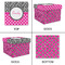 Zebra Print & Polka Dots Gift Boxes with Lid - Canvas Wrapped - Medium - Approval