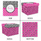 Zebra Print & Polka Dots Gift Boxes with Lid - Canvas Wrapped - XX-Large - Approval