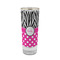 Zebra Print & Polka Dots 2 oz Shot Glass -  Glass with Gold Rim - Set of 4 (Personalized)
