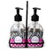 Zebra Print & Polka Dots Glass Soap & Lotion Bottles (Personalized)