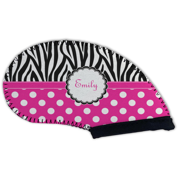 Zebra Print & Polka Dots Golf Club Covers - BACK