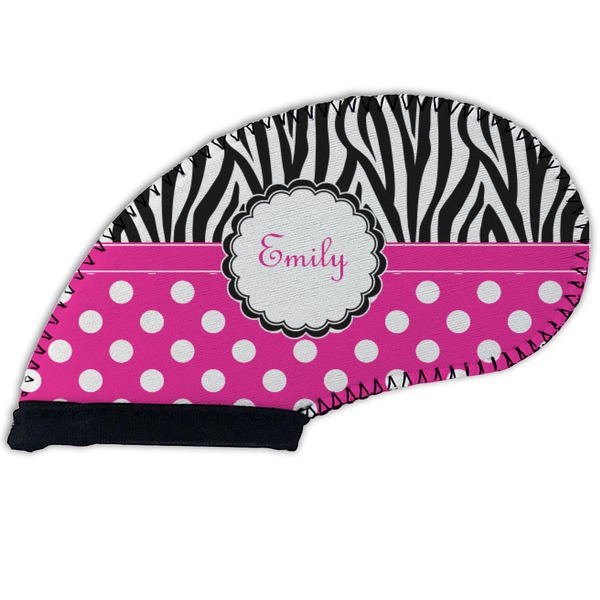 Zebra Print & Polka Dots Golf Club Covers - FRONT