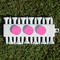 Zebra Print & Polka Dots Golf Tees & Ball Markers Set - Back
