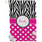 Zebra Print & Polka Dots Golf Towel (Personalized)