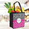 Zebra Print & Polka Dots Grocery Bag - LIFESTYLE