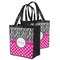 Zebra Print & Polka Dots Grocery Bag - MAIN