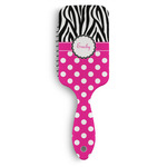 Zebra Print & Polka Dots Hair Brushes (Personalized)