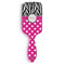 Zebra Print & Polka Dots Hair Brush - Front View