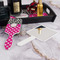 Zebra Print & Polka Dots Hair Brush - With Hand Mirror