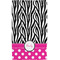 Zebra Print & Polka Dots Hand Towel (Personalized)