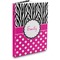 Zebra Print & Polka Dots Hardbound Journal - 7.25" x 10" (Personalized)