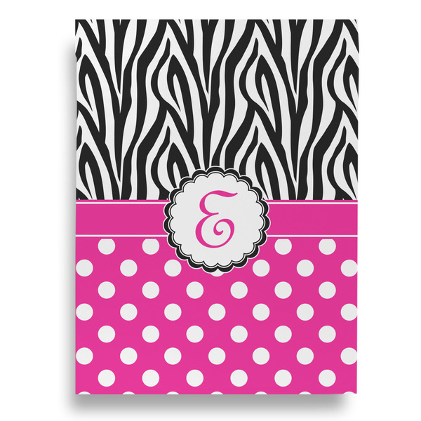 Zebra Print & Polka Dots House Flags - Double Sided - BACK