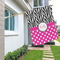 Zebra Print & Polka Dots House Flags - Double Sided - LIFESTYLE