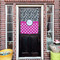 Zebra Print & Polka Dots House Flags - Double Sided - (Over the door) LIFESTYLE
