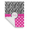 Zebra Print & Polka Dots House Flags - Single Sided - FRONT FOLDED