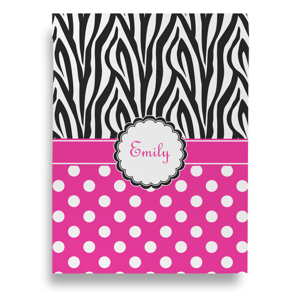 Zebra Print & Polka Dots House Flags - Single Sided - FRONT
