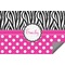 Zebra Print & Polka Dots Indoor / Outdoor Rug - 5'x8' (Personalized)