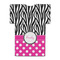 Zebra Print & Polka Dots Jersey Bottle Cooler - BACK (flat)