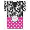 Zebra Print & Polka Dots Jersey Bottle Cooler (Personalized)