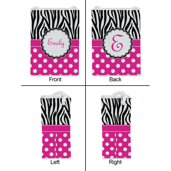 Zebra Print & Polka Dots Jewelry Gift Bag - Gloss - Approval