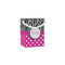 Zebra Print & Polka Dots Jewelry Gift Bags - Matte (Personalized)