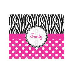 Zebra Print & Polka Dots 500 pc Jigsaw Puzzle (Personalized)
