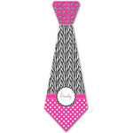 Zebra Print & Polka Dots Iron On Tie - 4 Sizes w/ Name or Text