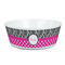 Zebra Print & Polka Dots Kid's Bowl (Personalized)