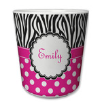 Zebra Print & Polka Dots Plastic Tumbler 6oz (Personalized)